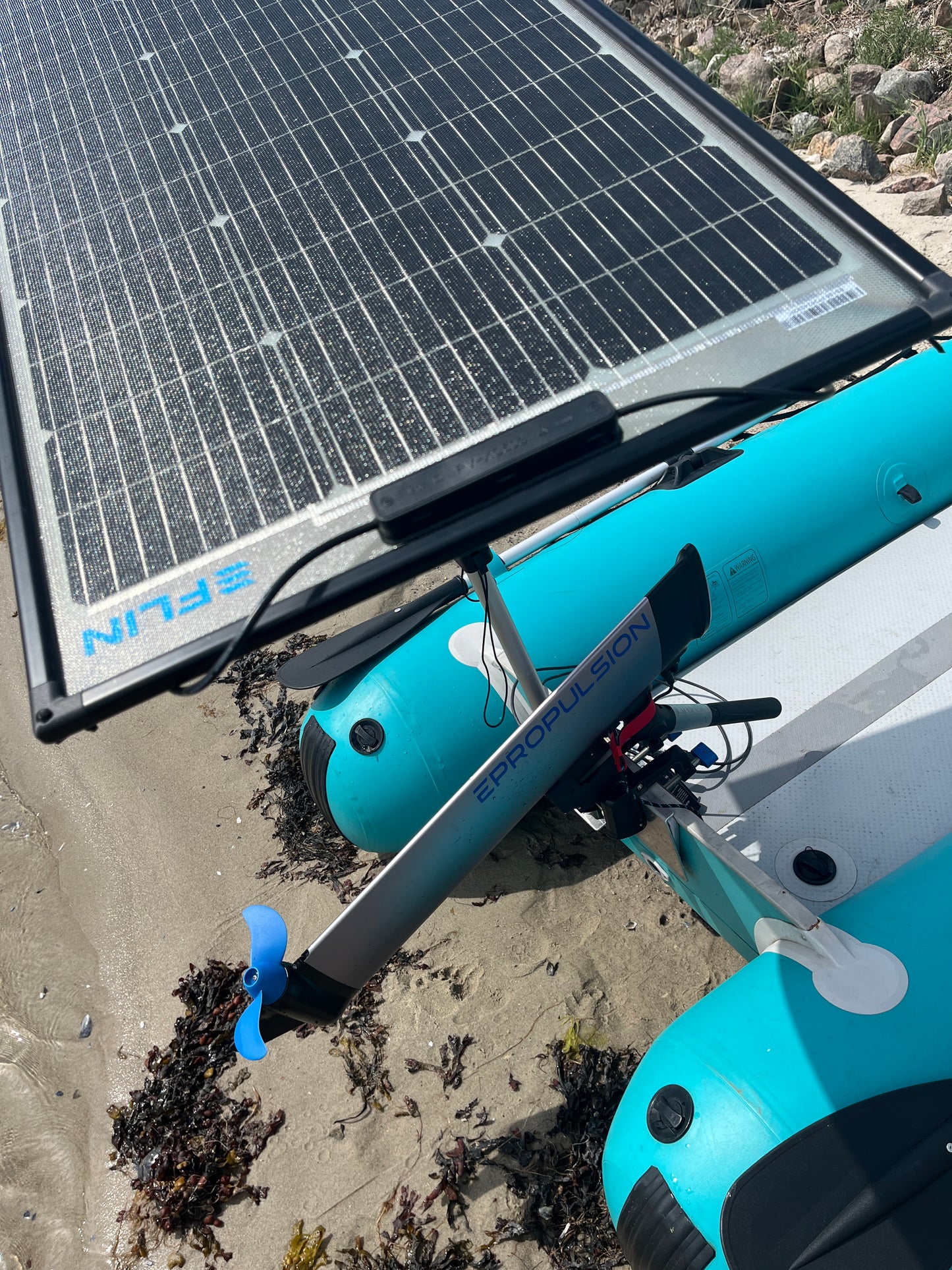 FLINdinghy - Solarsystem fürs Schlauchboot